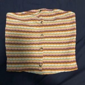 striped tube top